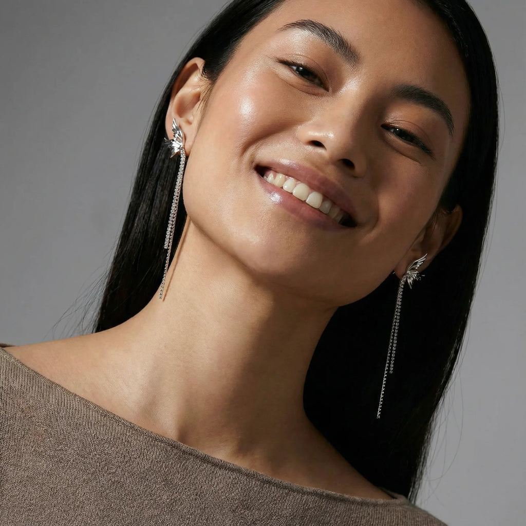 Angel Wing Statement Earrings